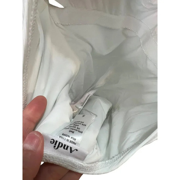 Andie Laguna Low Back Ribbed One Piece Swimsuit - Picture 4 of 5